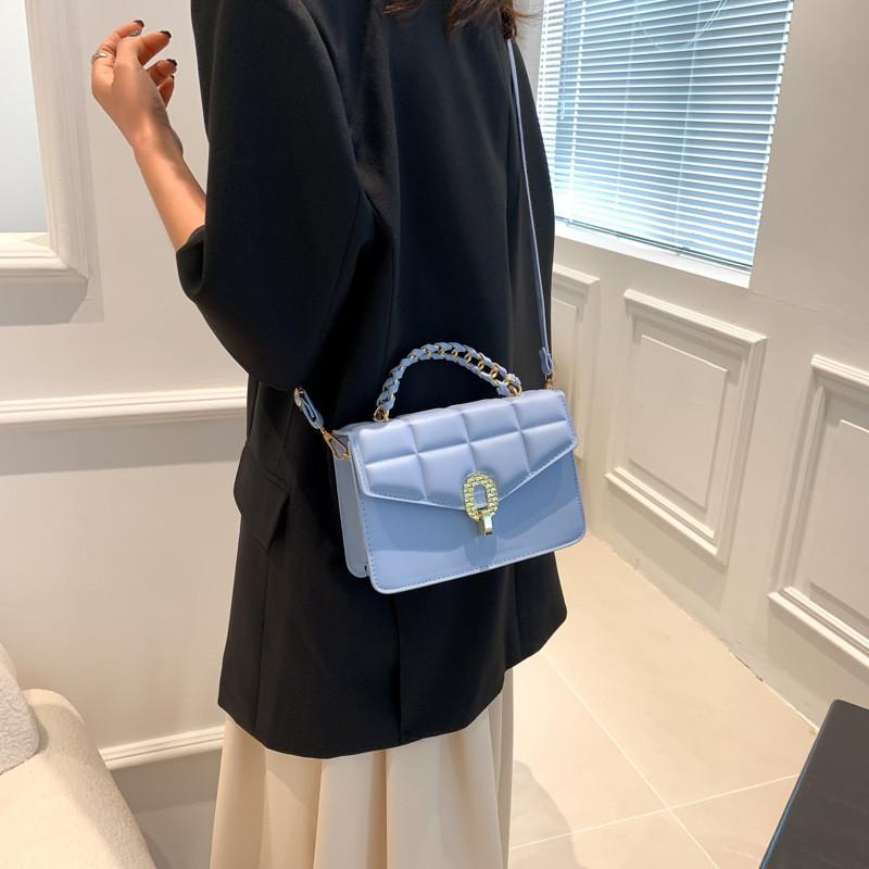 Trendy Pu Leather Mini Shoulder Bag Chic Square Crossbody Handbag For Women In Various Colors