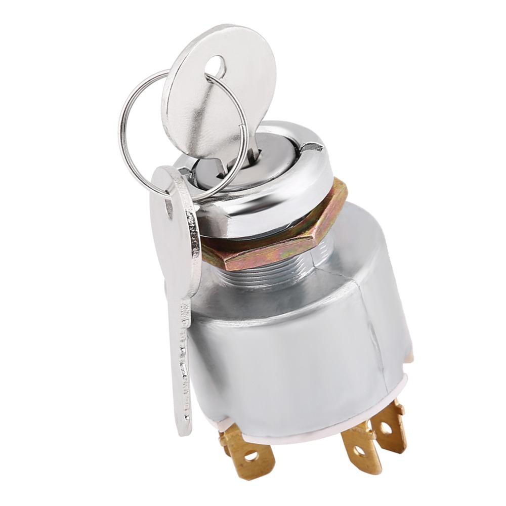 ON OFF Start Ignition Switch Barrel 12V Car Ignition Switch  For Car Motorcycle Boat