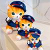 Cute Japanese Style Cat Conductor Plush Toy For Sleeping, Hugging, Decoration And Gifts 13in, 8in, Pendant