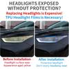Car Headlight Protection Film for Toyota Highlander 2020 2021 2022 2023 2024 Auto Accessories Lucency Vinyl Exterior Decoration Self Adhesive Sheet