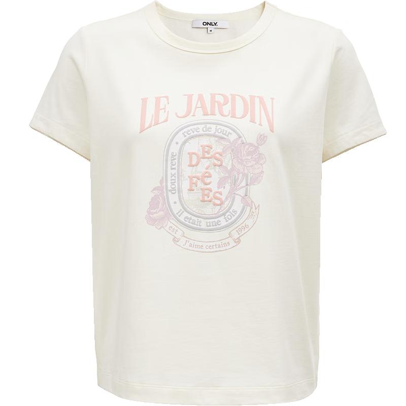 ONLY Women s Rose Print Short Sleeve T-Shirt S