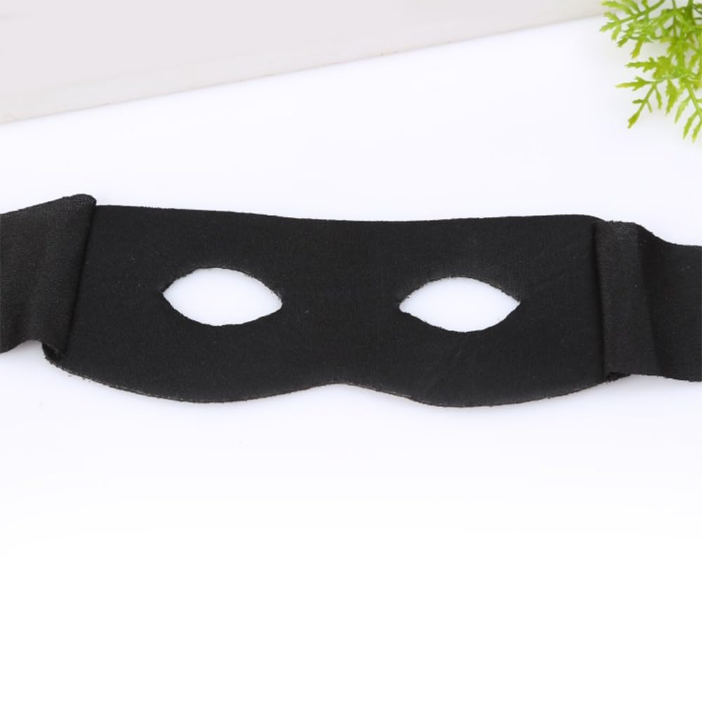 [TTETNLY] Halbgesichts-Augenmaske, Halloween-Augenmaske, Diebeskostümmaske, COS Rollenspiel-Performance, Maskenball, Film- und Fernsehrequisiten, Unisex (Schwarz)