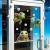 Beschädigungsfreier Glasaufkleber Unter dem Meer Meerjungfrau Fensteraufkleber Meeresbewohner Wal Schildkröte Oktopus Statisch Haftende Folie Seepferdchen Kollisionsschutz