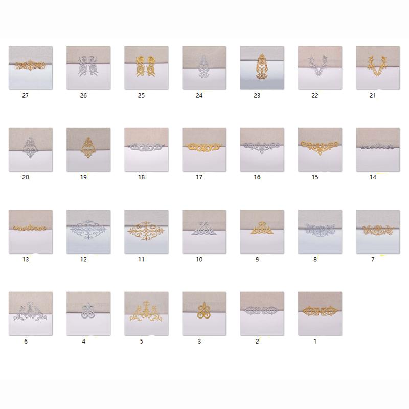 Diy Garment Decorative Hotfix Accessories Patch Sticker Embroidery Costume Dress Bag Hat Edge Embellished Iron-on Applique Patch