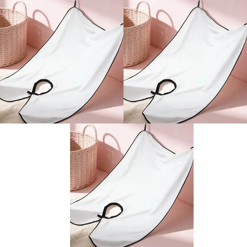 Suction Cup Hair Cutting Cape Beard Barber Gown for Adults Kids with Clean Neck Strip for Salon Home Use
