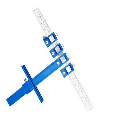 Punch Locator Drill Guide Kit Cabinet Hardware Locator Woodworking Tool Ruler Assistant Installation Tool