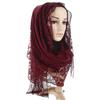 60x170cm Lace Fringe Hijab, Headscarf Shawl for Women