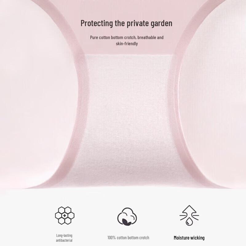 Nanjiren Women's Seamless Antibacterial Underwear 4-Pack