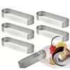 6Pcs Oval Perforated Tart Rings -Stainless Steel Tart Ring Molds For Professional Pastry Cake Molds Tart Rings Baking Molds