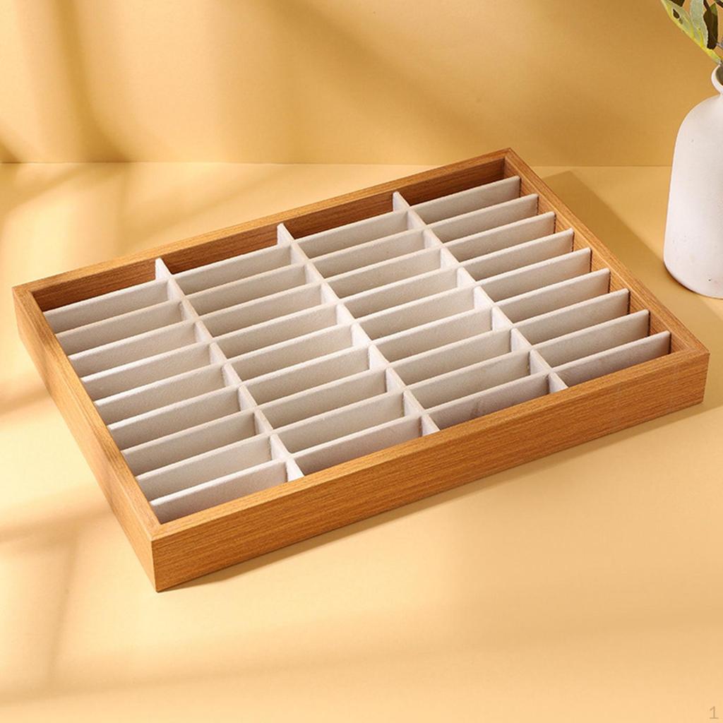 Bangles Holder Jewelry Display Tray Gifts 40 Slots Stackable Versatile Organizer Storage Case for