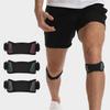 Patella Strap Adjustable Shock Absorption Knee Tendon Brace with Silicone Pad for Soccer Basketball Running Tennis Green