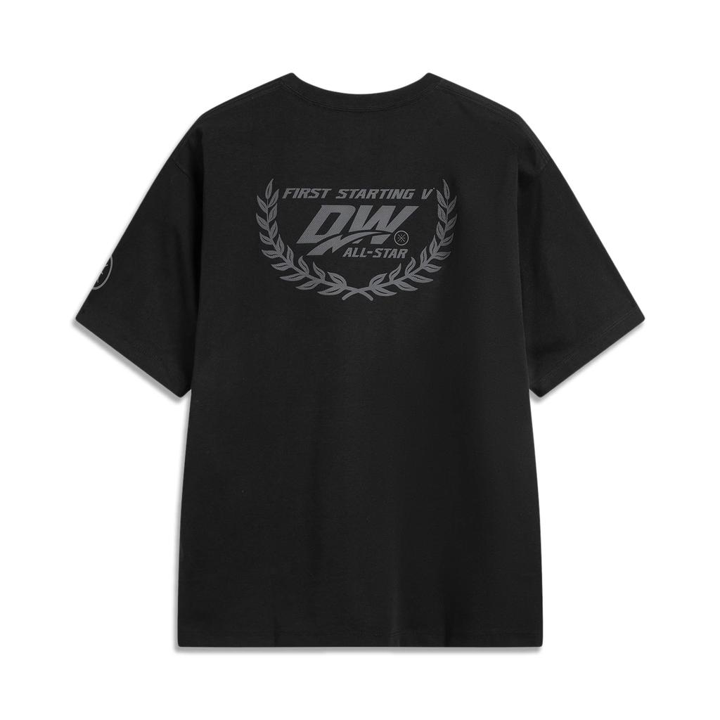 Li Ning Wade Series Letter Print Fashion Casual Loose Versatile Short Sleeve T-Shirt Men tops AHSW377-1