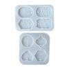 Heart Pentagon Gypsum Silicone Mold Solid Aromathe Handmade Soap Pendant Ornament Mold Diy Round Plaster Listing Mold