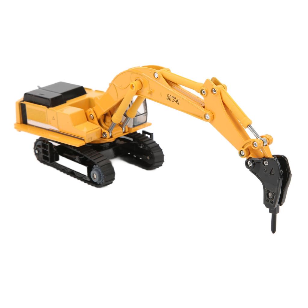 1:87 Crusher Engineering Vehicle Model Simulation Alloy Children Toy Car for Kids Gift Home Decoration