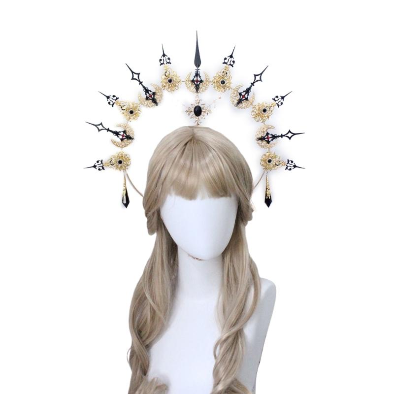 Tiaras Crown Headband Handmade Craft Kits Roleplay Crownpiece Women Costume Hairband Female Church Wedding Headpiece