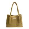 New Corduroy Fashion Tote Bag Large Capacity Simple Casual Shoulder Bag Office Student Handbag