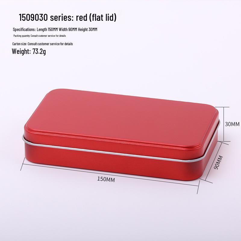 In-Stock Frosted Square Tin Box for Makeup: Eyeshadow, Blackhead Needle, Eyebrow Pencil Packaging