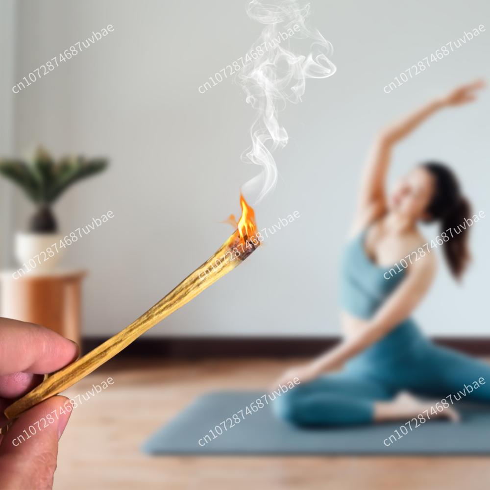 5-20 Stück Palo Santo Natürliche Räucherstäbchen Holz Räucherstab für Innenreinigung Yoga Heilung Aromatherapie Verbrenne Holzstreifen