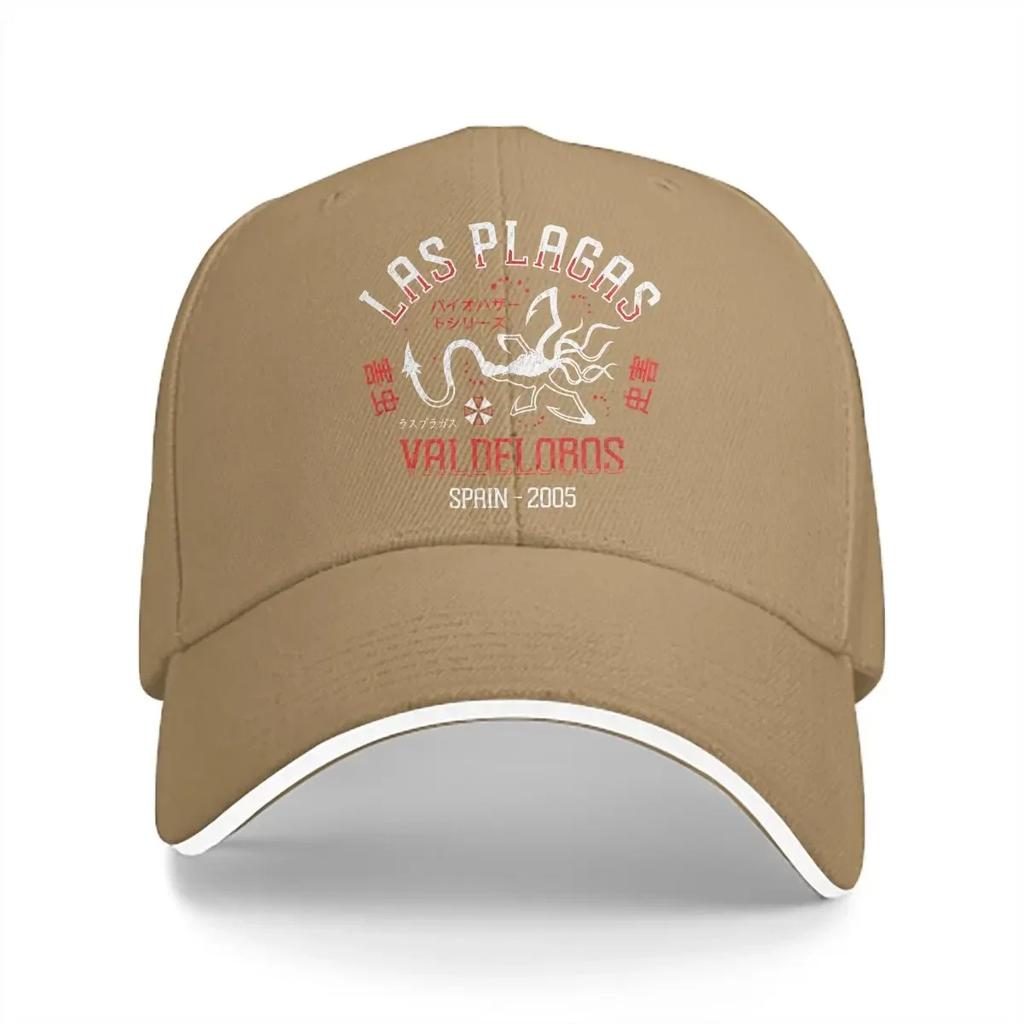 Washed Men's Baseball Cap Las Plagas Crest Trucker Snapback Caps Dad Hat Dead Space Golf Hats