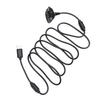 1.8m USB Dual Magnetic Ring Charging Cable Playback Charger Cable Game Accessories for Xbox 360 Wireless Game Controller