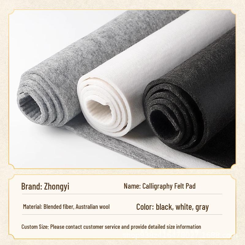 Thickened Felt Pad for Calligraphy and Painting - Wool Felt Brush Writing Pad for Chinese Art