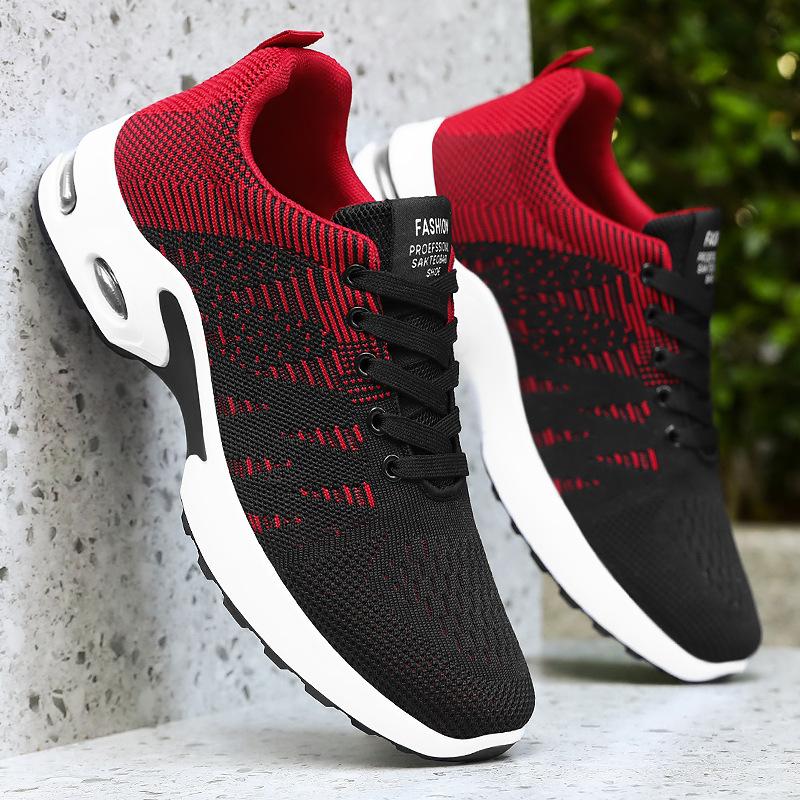 Men's Shoes Summer New Breathable Running Shoes Soft Sole Lightweight Casual All Match Sports Shoes