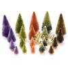 Ensemble de 21 sapins de Noël artificiels décoratifs en bois de sisal