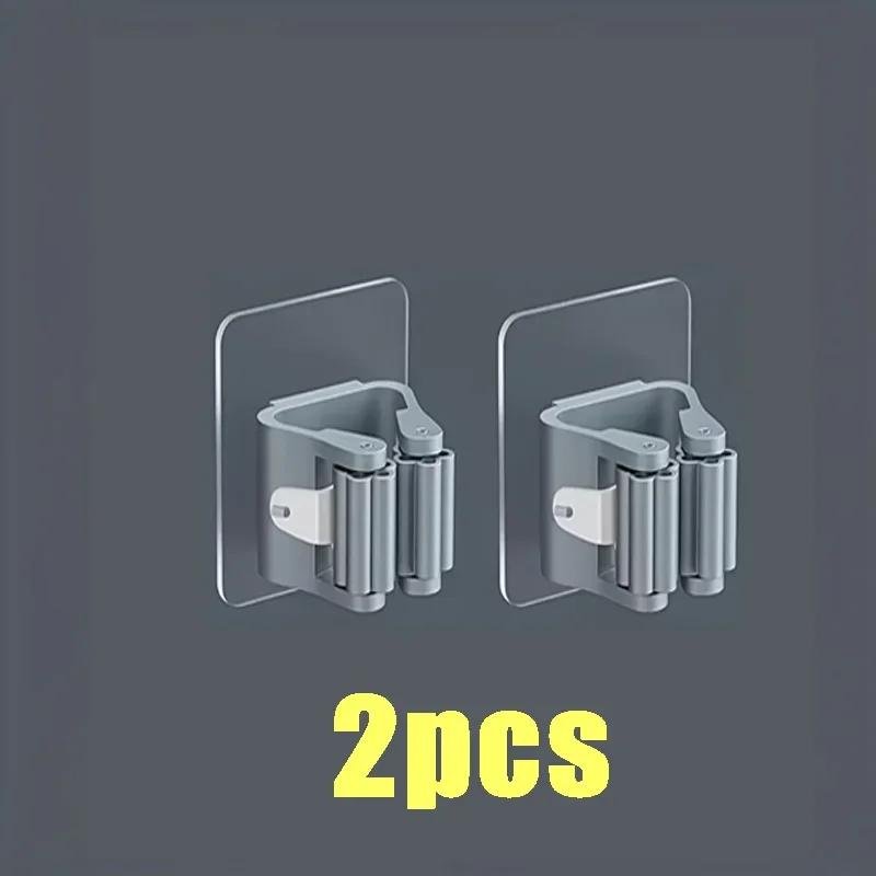 

4шт настенный держатель для швабры настенная водонепроницаемая стойка для хранения швабры крючки для веников бытовые инструменты