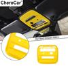 Front Reading Light Frame Trim Cover Decor Bezel for Ford Bronco -25 Yellow