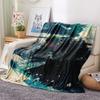 1 buc. Pătură din flanelă cu imprimeu de desene animate, Calitate înaltă, Confortabilă pentru toate anotimpurile, Decor pentru casă, Căldură și confort, Perfectă ca cadou de Crăciun, Aniversare