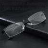 Metal Frame Photochromic Reading Glasses Rectangular Shape Photochromic Lenses Metal-Frame Eyewear Vintage Style