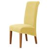 High Back & Universal Velvet Chair Cover Stretch Soft Chair Covers for Dining Room Wedding Hotel Home Decor Seat Case M XL Size