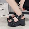Sexy Women Sandals Platform Open Toe Metal Chain Fashion Design Casual Shoes Cosplay Outdoor Wear Citywalk Sandals Sandalias New