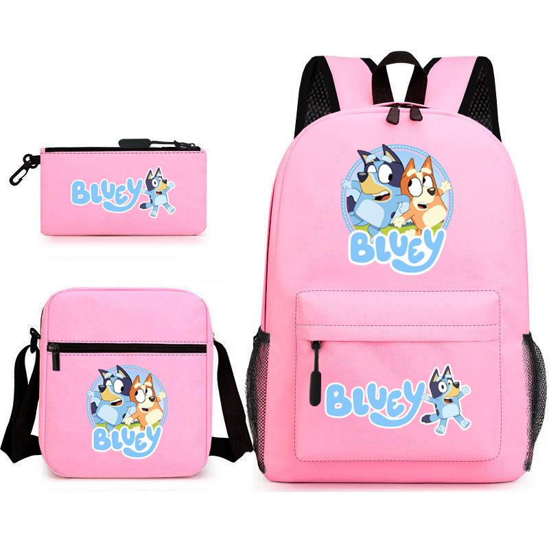 New Product, Bruwangwang Student Schoolbag, Fashionable and Popular, Backpack, Shoulder Bag, Pencil Bag, Three-piece Set.