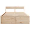 Solid Wood Bed Frame Without Mattress 120x200 Cm Pine Wood
