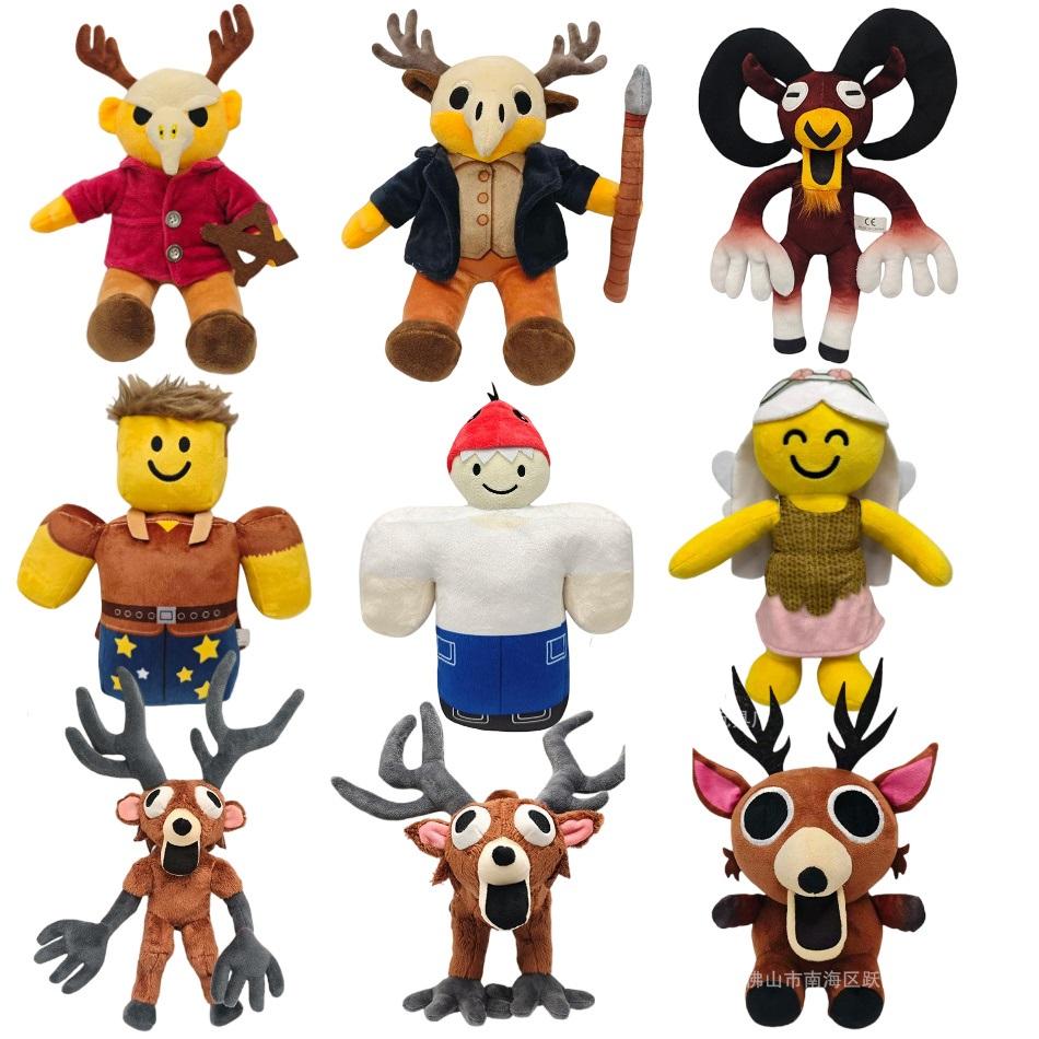 Anime 99 Nights In The Forest Deer Plush Toy Horror Game Peripherals Plush Stuffed Animals Deer Toy for Kids Halloween Gift