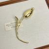 Fashionable Retro Tulip Brooch For Women Girls Exquisite Light Luxury Suit Pins Versatile Corsage Clothing Accessories Gifts
