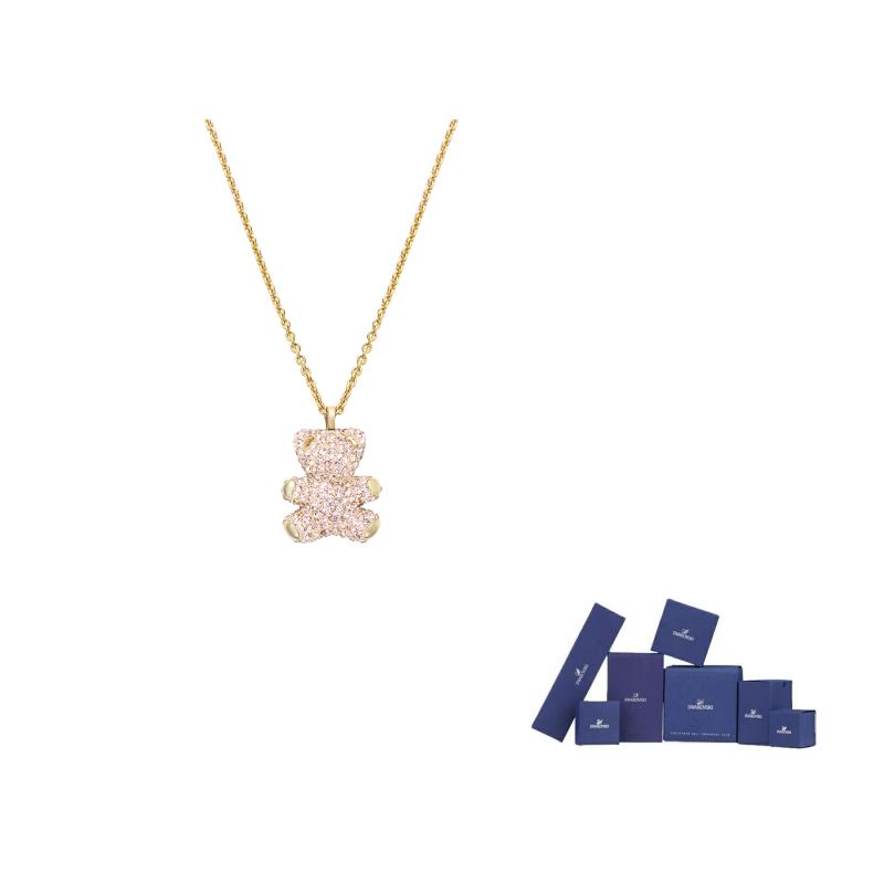 Swarovski Teddy Necklaces Womens F-Original brand box розовый