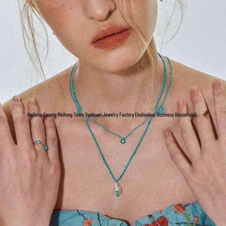 Seed Bead Flower Necklace for Women - Fashionable, Popular, Adjustable Jewelry