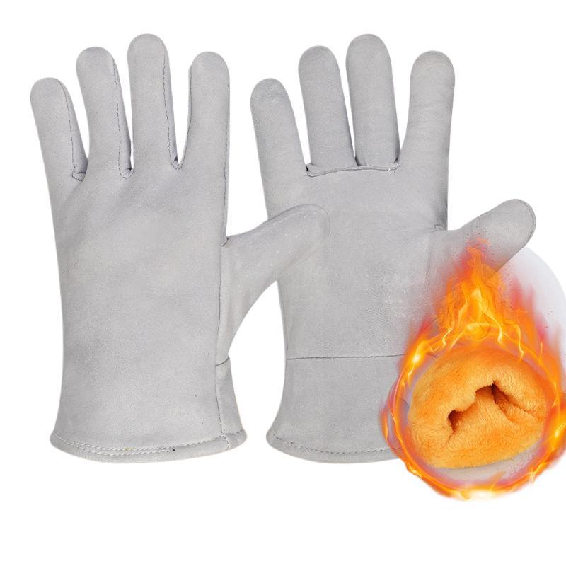 Cowhide Wear-Resistant Welding Gloves - Anti-Scald, Soft, Protective Labor Gloves