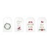 Étiquettes cadeaux - ARTEMIO - Joyeux Noël - transparentes - lot de 8 - 4,5 x 7,5 cm