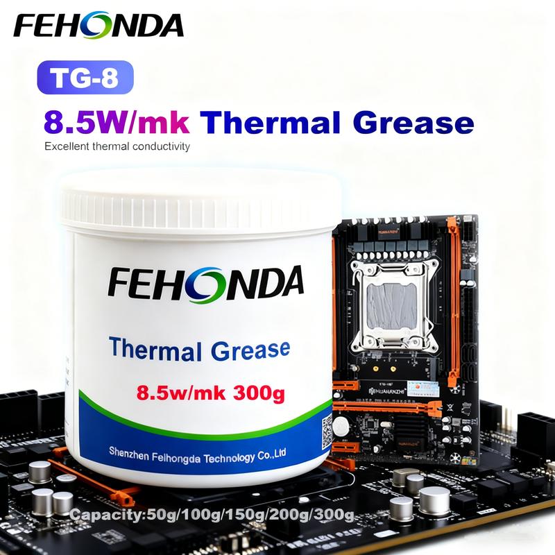 FEHONDA TG-8 Thermal Paste 8.5W/m.K High Performance Thermal Grease Thermal Conductive Silicone Grease for Game CPU GPU Cooling