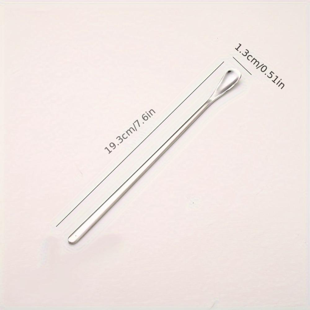 

1 шт. Премиум 304 нержавеющая сталь ложка для холодного чая - длинная ручка для размешивания кофе и чая - элегантная палочка для смешивания напитков