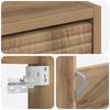 Wall Mounted Shoe Cabinet HAARLEM 71 x 17 x 86 cm