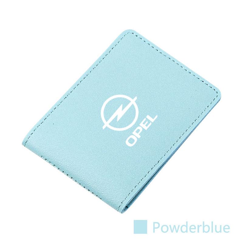 Ultra-Thin Car Driver License Bag ID Card Leather Cover For Opel Astra Grandland Corsa Mokka Frontera Insignia Zafira Vivaro