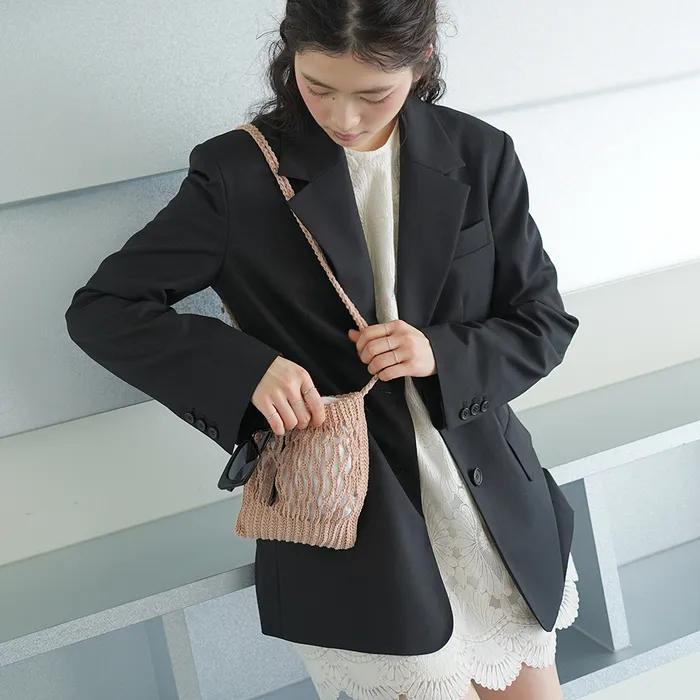Handmade Net Bag _ Beige