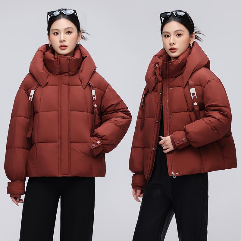 Down cotton clothes women's fashion cotton clothes winter new bread clothes small loose short warm jacket women