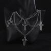 Gothic Cross Pendant Choker Necklace For Women Cool Hip Hop Vintage Necklaces Gypsy Accessories Jewelry