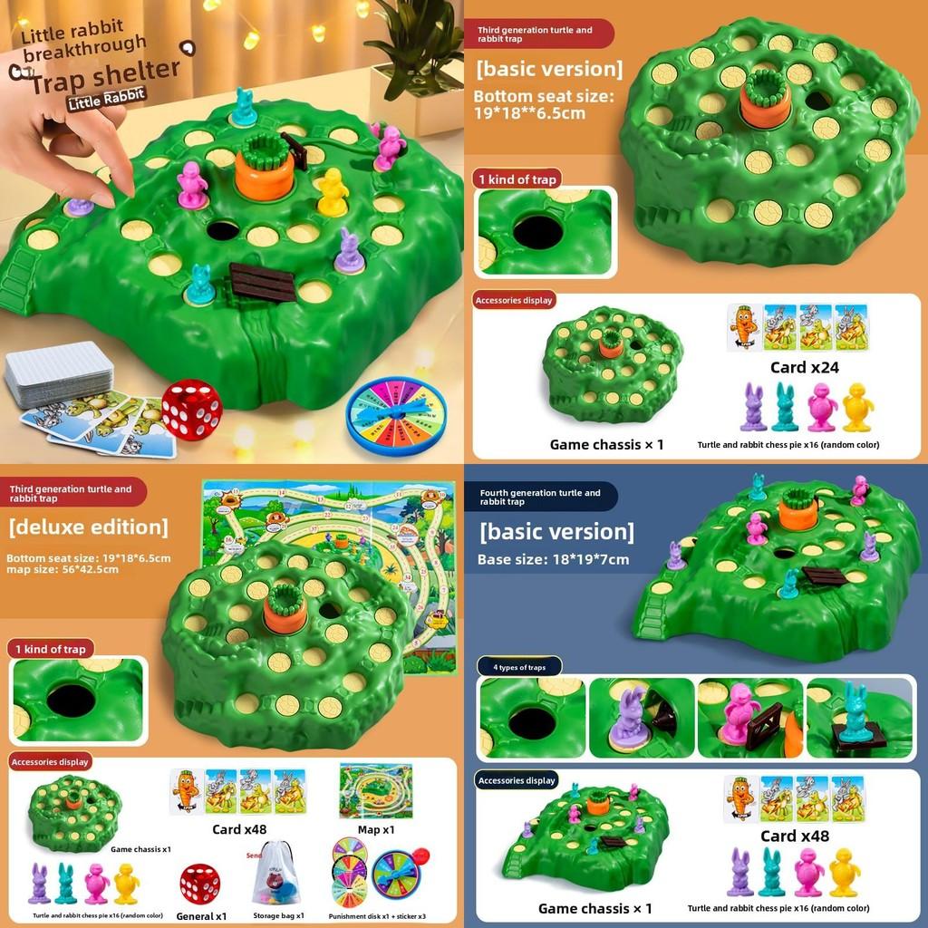 Juego de Mesa Desafío de Trampa para Conejos Para Niños Con Puzzle Multijugador y Diversión Estratégica