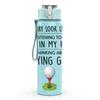 1 ud. Insignia Estampada con Lema Divertido de Humor de Golf Botella de Agua Deportiva de Plástico de Color de 750 ml Tapa con Pajita Plegable Antifugas Adecuada para Deporte Oficina Uso en Casa
